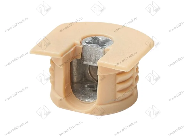 RED Стяжка d20*12,5мм с эксцентриком для плиты 16 мм, бежевый 1