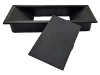 Заглушка кабель-канала, 156х66х22мм, черный