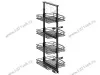 S-1125-A Шкаф-колонна в базу 300 мм, Starax, 5-ти ярусная, (230х510х1400-1550 мм) превью 2