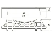 Скоба "Оскар" 5276-08/160 (бронза) <20/160>