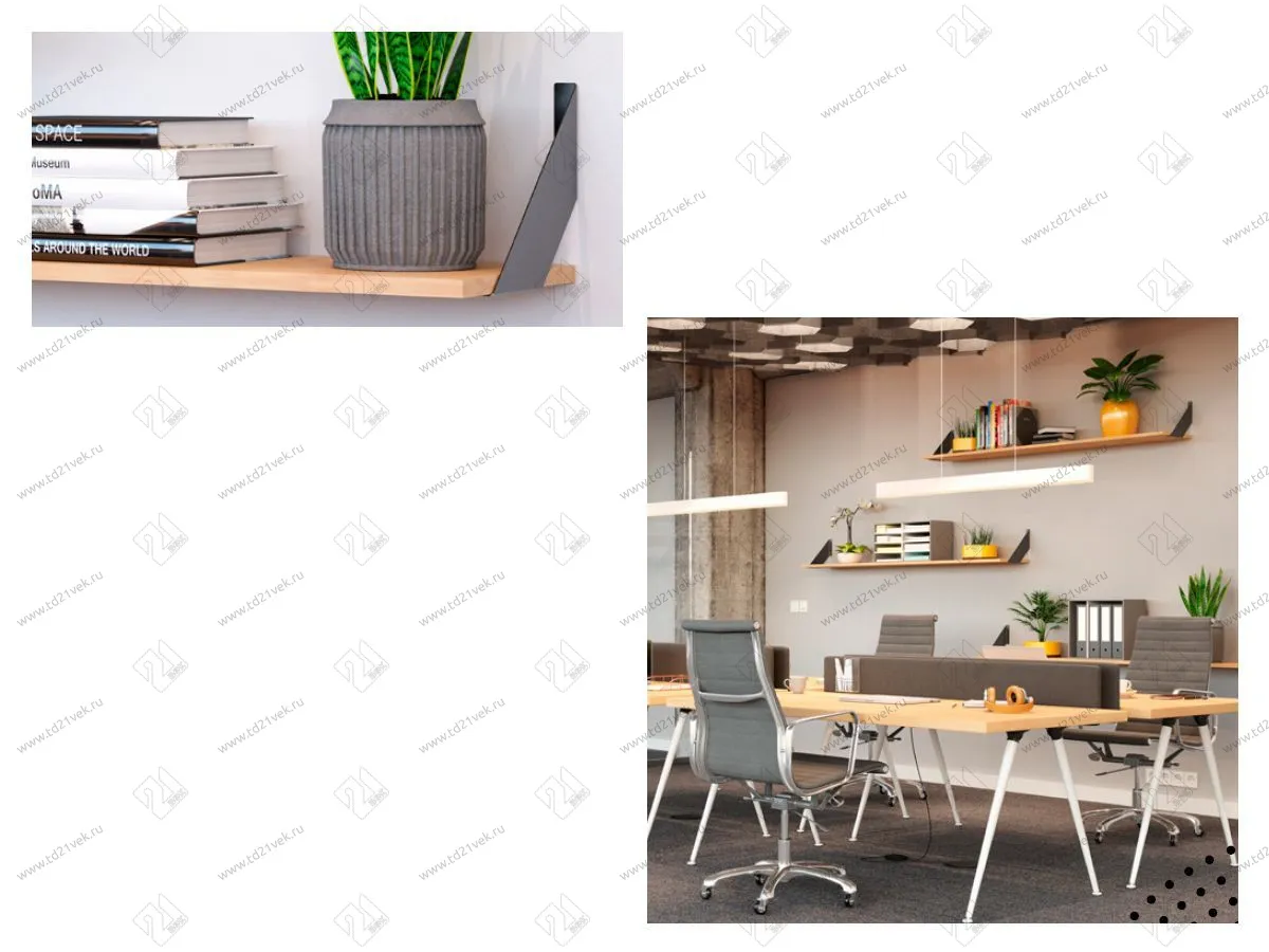 PP-FLAT-20M Кронштейн FLAT, 20x20 cm, черный матовый <2/20> 2