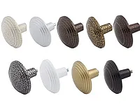 Ручка-кнопка РК1 тип 2 у металл, белый<30>