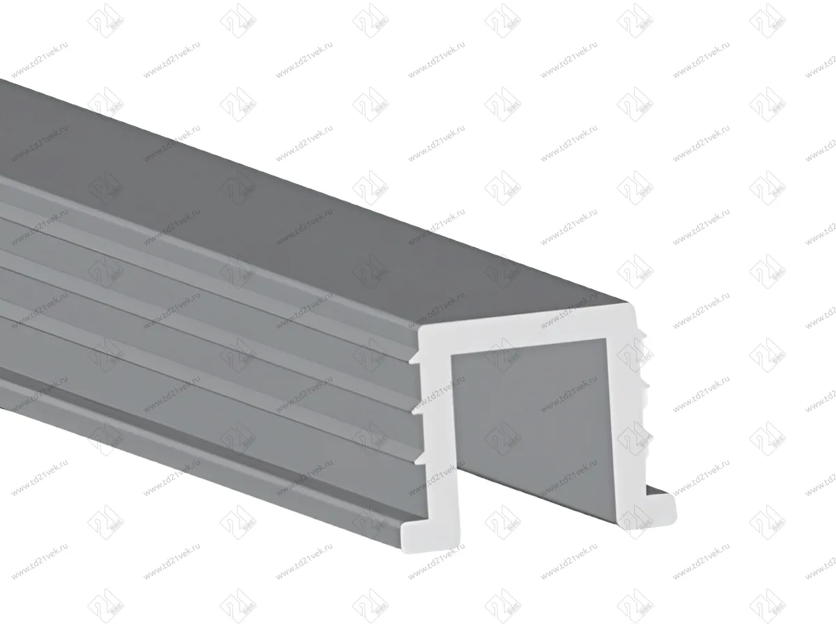 Рельс верхний врезной, 3м, пластик, серый, для механизма LC 30 | LC 60 1