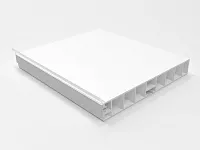 Цоколь кухонный с уплотнителем (белый) 3,2 м, Н-100 <15>