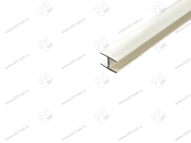 Планка БЕЛАЯ щелевая алюм. для стеновых панелей 4мм (H) 1030  L=600 <100> 1