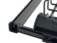 Сушка для посуды 800мм двухуровневая, 2 поддона, антрацит, плоский прут, для ДСП 16мм, 768х275х209 мм