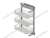 S-2797-C Бутылочница 400, Starax, 3-х ярусная, направляющие Blum Tandem, (355х470х635 мм), с доводчиком, полное выдвижение, левая превью 2