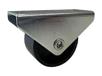 Опора колесная 102 прямоходная, d30 мм, h32 мм, нагрузка 28 кг, черный