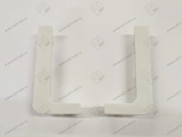 Г-образный комплект открытых заглушек (2 шт.) №1 белый <5> 1