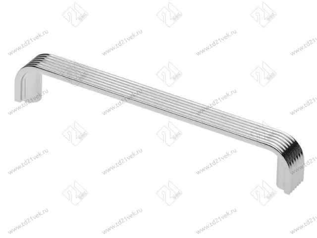 UZ-VETA-128-01 Ручка мебельная VETA C=128 мм - Collection Shape Art. хром <25> 1