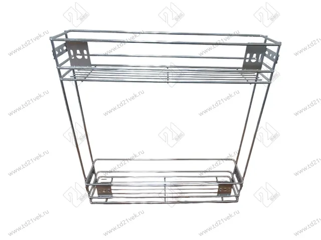 Бутылочница для кухни 150 мм (100x460x480мм) c шариковыми направляющими без доводчика, h35 мм 3