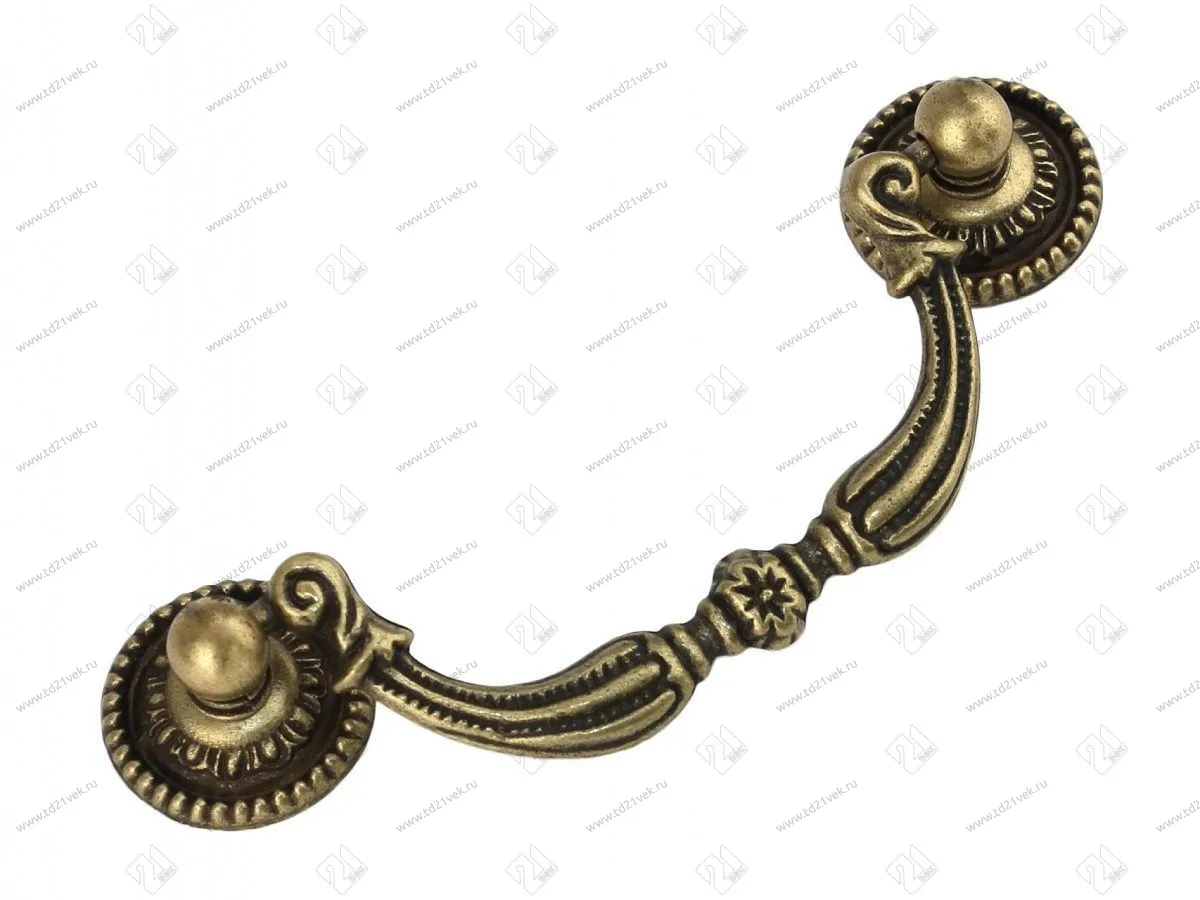 RS091AB.3/78 Ручка-скоба C9120 78мм, старинная латунь <50> 1