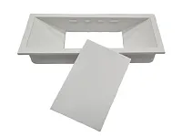 Заглушка кабель-канала, 156х66х22мм, белый