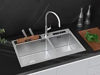 Мойка электронная с защитным нанопокрытием, 780х466х296 мм, сталь, серый