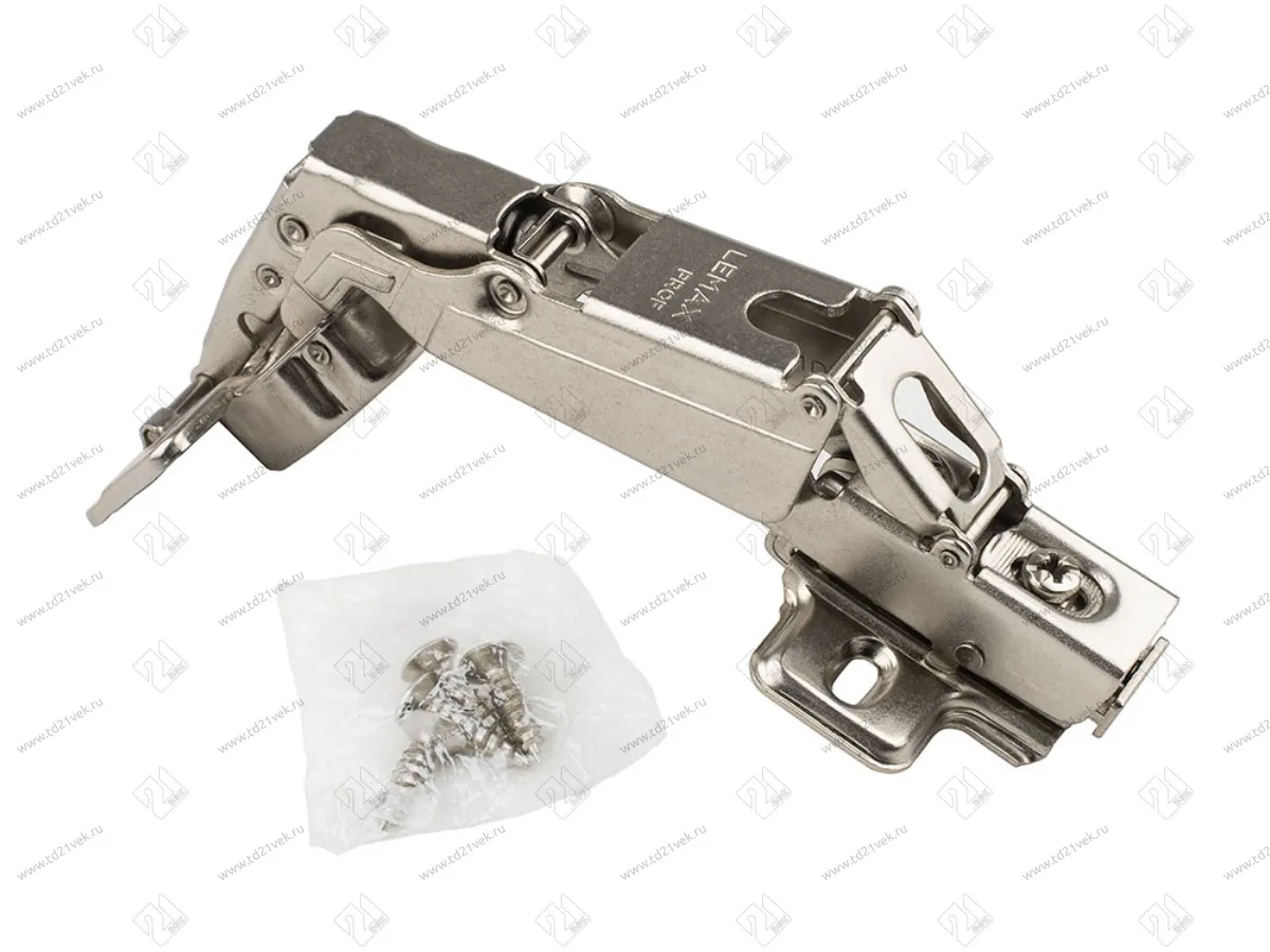 2pcs-M402-Full Петля четырехшарнирная clip-on с доводчиком полного открывания, 165гр, накладная (2 шт) 1