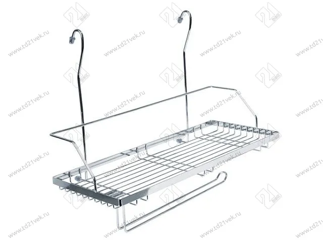 MX-429 Полка с поворотным держателем для полотенца (390х215х280/355) хром <8> 1