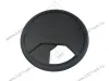Заглушка кабель-канала, пластиковая, круглая, d=60 мм, черная превью 1