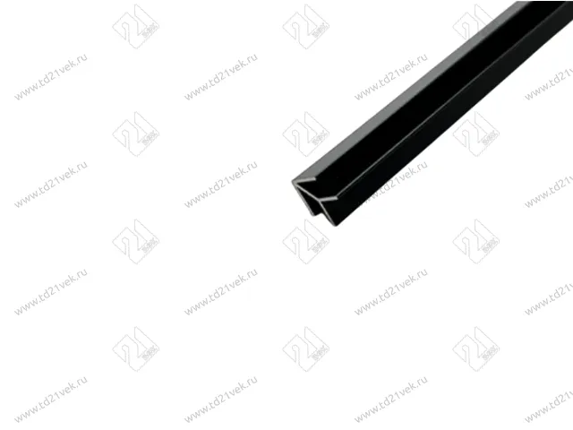 Планка ЧЕРНАЯ угловая универс. алюм. для стеновых панелей 4мм 1070  L=600 <100> 1
