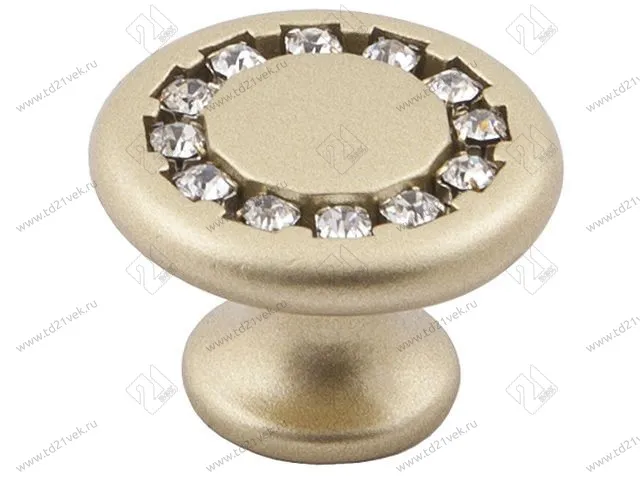Купол "Оскар" со стразами 6058-04  (мат.золото) (ST) <50/600> 1