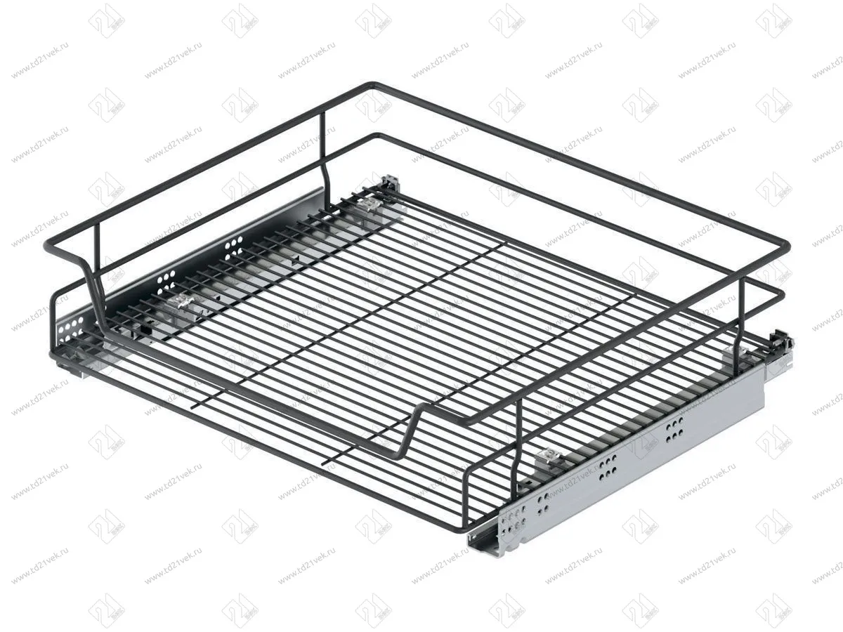 S-2331-A Выдвижная корзина на распашной фасад в базу 350 мм, Starax, направляющие Blum Tandem, (310-330х482х145 мм) 2