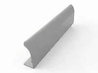 Профиль-ручка торцевая 1056мм (L1200мм) хром матовый, RT.K201