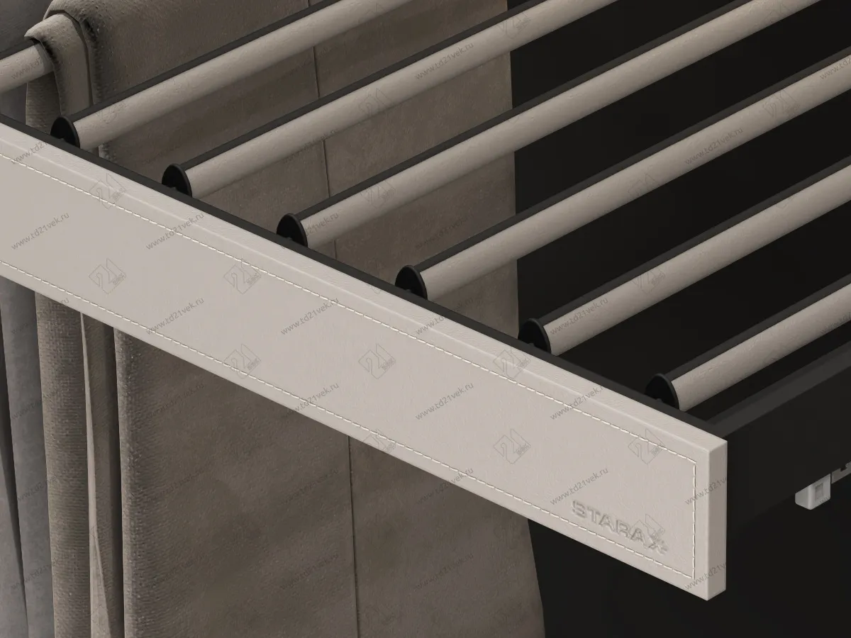 S-6412-A Брючница в базу 800 мм, экокожа, Starax, (764x470x60 мм), антрацит 2