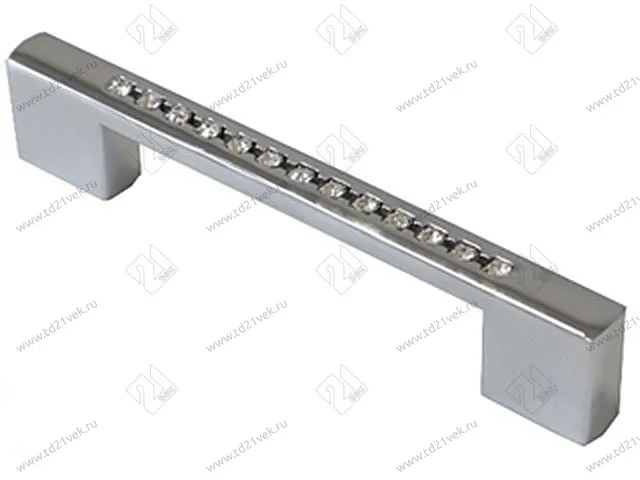 Скоба "Оскар" со стразами 5229-06/224/256 (хром) <25/225> 1