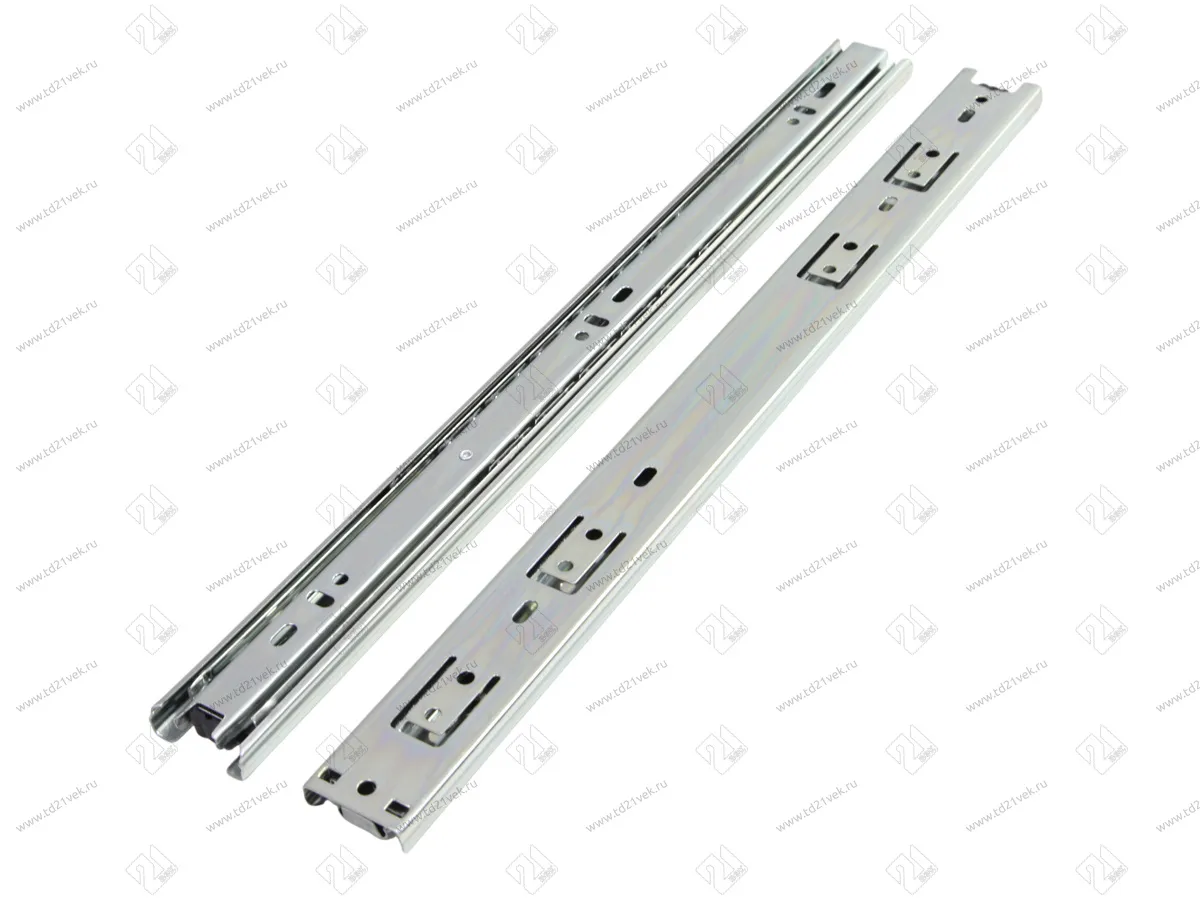 Направляющие шариковые 500мм, h35, полного выдвижения, нагрузка до 20 кг 1