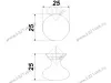 RC433BL.4 Ручка-кнопка , черный матовый <40> превью 3