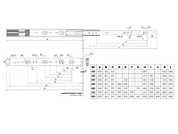 DB4512Zn/350 Направляющие шариковые 350мм  с доводчиком <15>