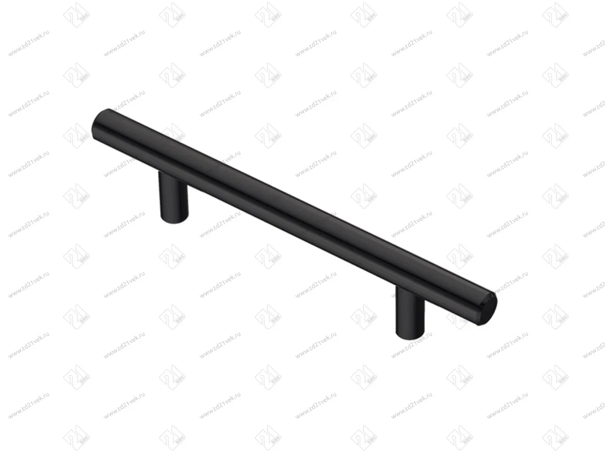 R-3010-096 BL Ручка-рейлинг D=10мм, 96 мм, матовый черный <20/100> 1