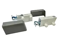 Навес для шкафа L+R, заглушки-2шт. (под запрессовку), темно-серый, Р130