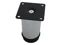 Опора мебельная регулируемая P0030-100, H100 / d50 мм, хром