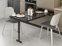 S-2145-A Механизм Starax для встраиваемой столешницы в три сложения с ножкой, шир.600 (564х510х125 мм), антрацит