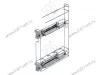 S-2641-C Бутылочница 150, Starax Cristal, направляющие Blum Tandem, (106х475х640 мм), полное выдвижение, левая, хром превью 2