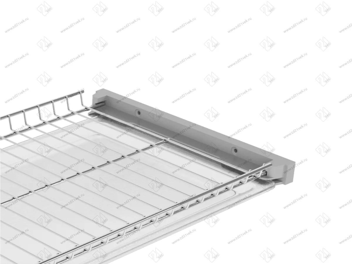 Сушка двухуровневая 900/16 с рамкой + 2 поддона, серый металлик 4