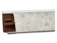 Плинтус для столешниц "белые камушки"  3,0 м ПВХ LB-381-6024   (№476/6071/387/332) <1/20>