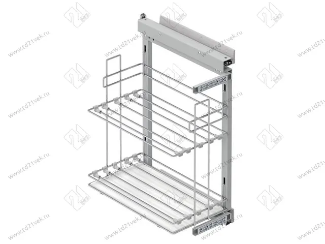 S-2898-С Выдвижная система для противней в базу 250 мм, Starax, (215х475х640) левая, хром 2