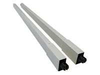 Комплект рейлингов L450 мм Dragon Pro, белый, 2 шт.