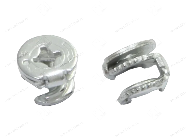 Эксцентрик штампованный для плит толщиной 16 мм, d15х12мм, Н=7,5мм, цинк 1