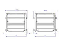 S-6261-G Обувница в базу 600 мм, (550-580х470х170 мм), с доводчиком, серая