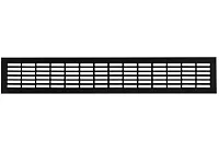 Решетка вентиляционная 480x80мм, (черный), VG-80480-20 <100>