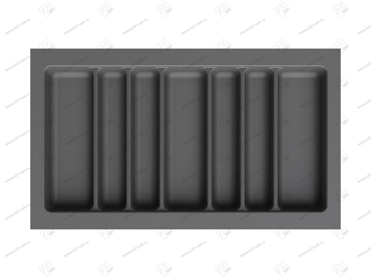 S-2690-GP Лоток для столовых приборов Starax в базу шир.900 (840x490x55 мм),  серый 2