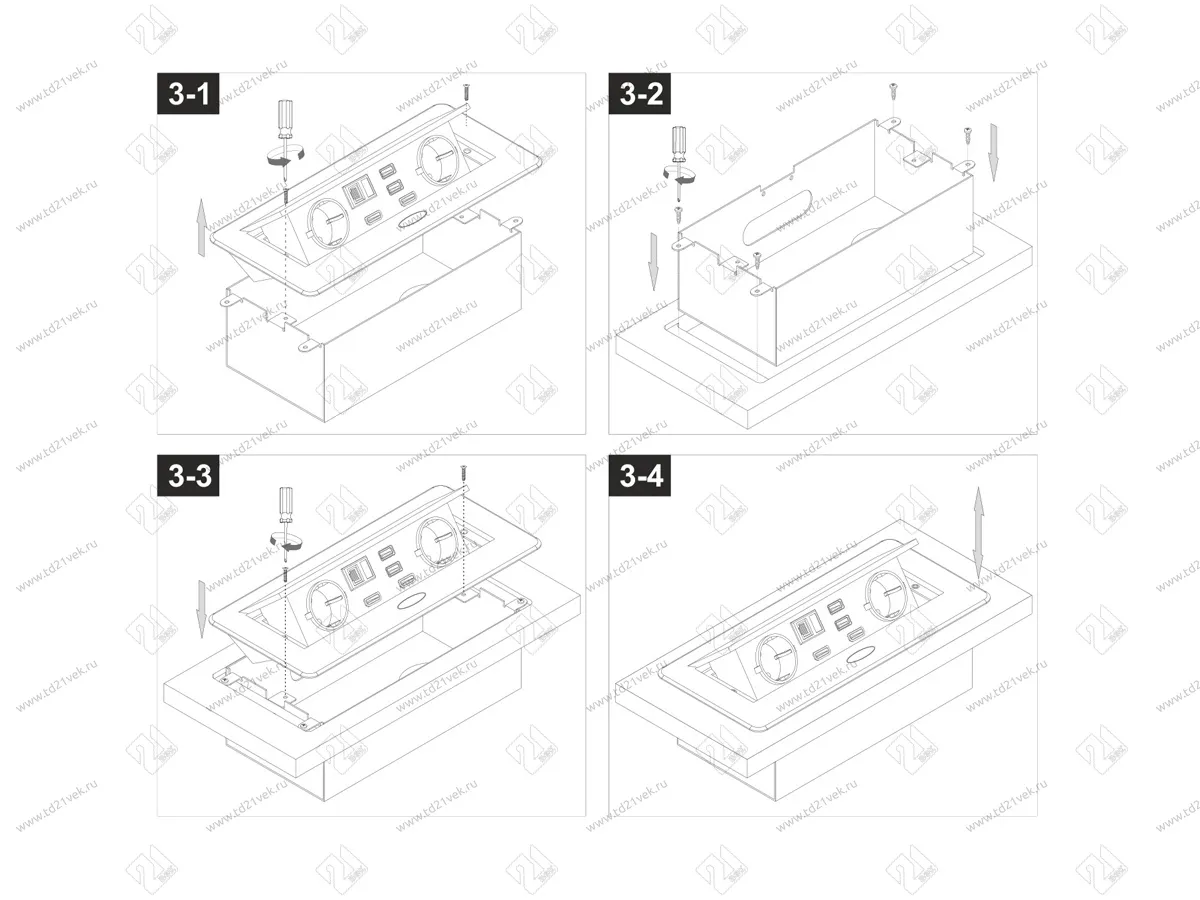 11.800.02.036 Блок роз.выдв.гориз,сер,роз-ки 2хEU;2xUSB3,0; 1xLAN;2xHDMI,265х118х66мм,каб. с вилк. 2м 6