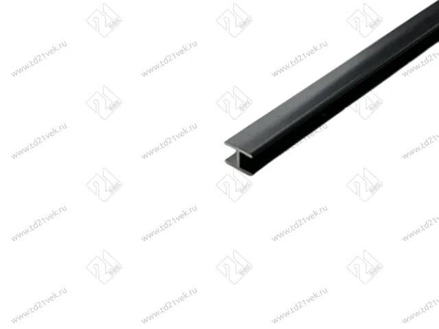 Планка ЧЕРНАЯ щелевая алюм. для стеновых панелей 4мм (H) 1030  L=600 <100> 1