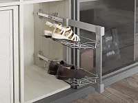 S-6282-G Обувница Starax, 2-х ярусная, (300х470х520 мм), с доводчиком, правая