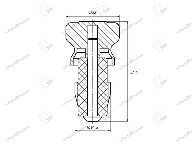 Заглушка рейлинга традиция хром 4