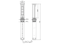 11.800.02(00).013 Блок розеток выдвижной POP UP AUTO 3XSCHUKO + 2XUSB серебро
