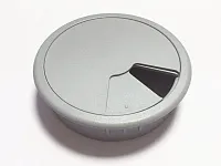 Заглушка кабель-канала, круглая, А080/4051 d=60 мм, серая <50/500>