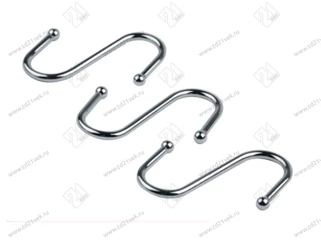 LE 311B Комплект крючков больших для рейлинга (3 шт) хром <50/200> 1